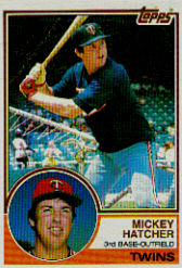 1983 Topps      121     Mickey Hatcher
